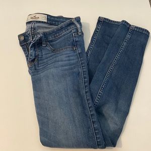 Hollister blue jeans no holes size 3 short
